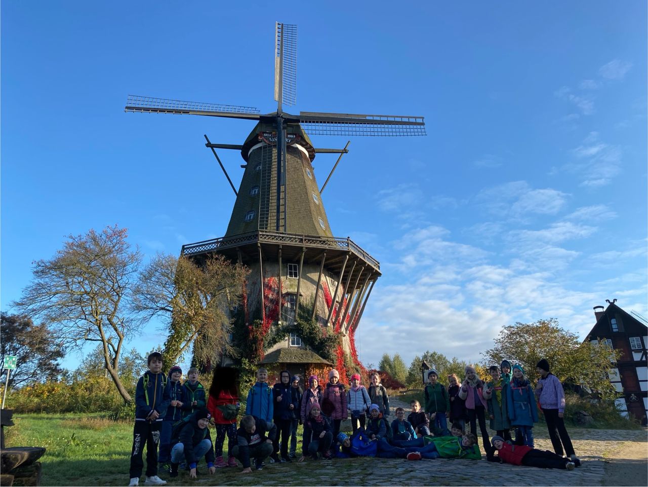 Die Kinder vor der Mühle Sanssouci